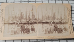 Un Pêcheur Et Sa Famille. Ile De Markam. Zuyder Zee, Hollande. Underwood Stéréo - Andere & Zonder Classificatie