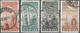DINAMARCA 1934  Mi:DK  218/21, Yt:DK PA 7/10 - Usati
