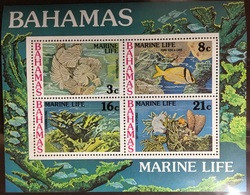 Bahamas 1977 Marine Life Minisheet MNH - Marine Life