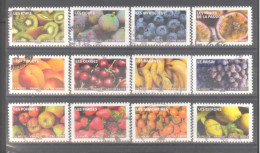 France Autoadhésifs Oblitérés N°2288/2299 (Série Complète : Fruits à Savourer) (cachet Rond) - Used Stamps