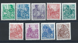 Allemagne RDA N°314/22** (MNH) 1957 Dentelé 13 X12 1/2 - Plan Quinquennal - Unused Stamps