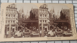 Ludgate Hill (colline), Londres, Angleterre. Underwood Stereo - Stereoskope - Stereobetrachter