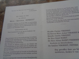 Doodsprentje/Bidprentje  Maria - Genoveva VERBIEST  Zaffelare 1894-1976 Mendonk  Onderwijzeres O.r. - Religión & Esoterismo