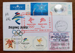 Figue Skating,curling,skiing,CN 22 Jingmen 24th Beijing Winter Olympic Games Commemorative PMK And Propaganda PMK Cover - Invierno 2022 : Pekín