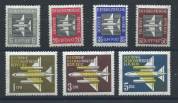 Allemagne RDA PA N°1/7** (MNH) 1957 - Avions - Correo Aéreo