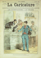 La Caricature 1883 N°187 Falsifications Draner Prudhommiana Caran D'Ache Job Loys - Revues Anciennes - Avant 1900