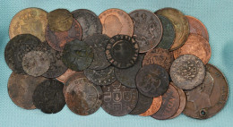 Lot Cuivre / Copper Lot •  ± 31x • Pièces Anciennes / Older Coins • A Identifier / To Identify • Various Grades •[24-682 - Collections & Lots