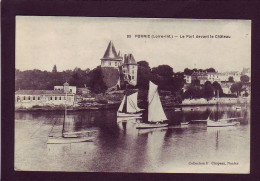 44 - BATEAUX A VOILE - PORNIC - LE PORT DEVANT LE CHATEAU  - Pornic