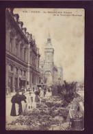 75 - PARIS 01 - LE MARCHE AUX FLEURS ET LA TOUR DE L'HORLOGE - ANIMÉE  - Arrondissement: 01