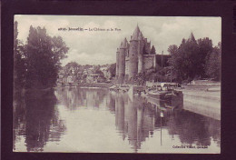 56 - JOSSELIN - LE CHATEAU ET LE PORT - ANIMÉE - PENICHE  - Josselin