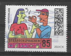 BRD 2024  Mi.Nr. 3819 , Gebärdensprachen - Nassklebend - Gestempelt / Fine Used / (o) - Used Stamps