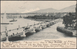 Genève Et Le Mont Blanc, 1901 - Jullien Frères CPA JJ5 - Genève