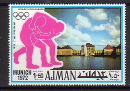 AJMAN     N°  * *     Jo 1972  Lutte - Lucha