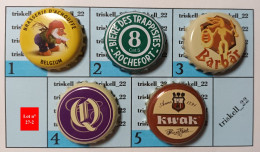 5 Capsules De Bière   Lot N° 27-2 - Bier
