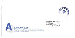 ESPAÑA SPAIN CC DIRECCION GENERAL DE CORREOS EXFILNA 2000 AVILES ASTURIAS - Franchigia Postale
