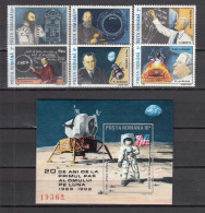 Romania 1989 - Space, Mi-Nr. 4575/80+Block 257, MNH** - Neufs