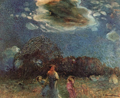 Plinio Nomellini, Passeggiata, Stampa Epoca, Vintage Print - Stampe & Incisioni