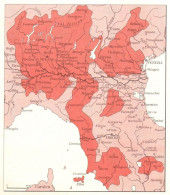 Italia, Ducato Di Milano Alla Morte Di Gian Galeazzo Visconti, Mappa Epoca - Carte Geographique