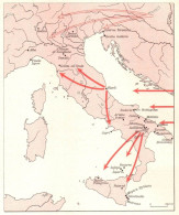 Italia, Influenze Balcaniche Prima Dell'età Del Ferro, Mappa Epoca - Carte Geographique