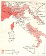 Italia Nel 1806, Mappa Geografica Epoca, Vintage Map - Mapas Geográficas