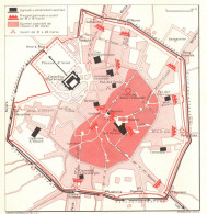 Milano Principali Centri Combattimento Cinque Giornate, Mappa Geografica - Cartes Géographiques