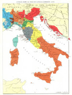 Italia Dopo La Pace Di Cateau-Cambrésis, Mappa Geografica Epoca - Carte Geographique