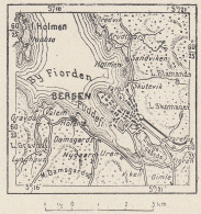 Russia, Stati Uniti, Stretto Di Bering, 1907 Carta Geografica, Vintage Map - Cartes Géographiques