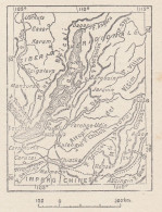 Russia, Siberia, Lago Bajkal, 1907 Carta Geografica Epoca, Vintage Map - Geographical Maps