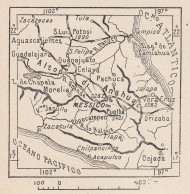 Texas, Anahuac E Dintorni, 1907 Carta Geografica Epoca, Vintage Map - Mapas Geográficas