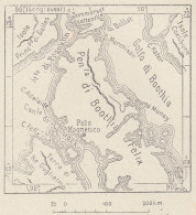 Canada, Boothia Felix, 1907 Carta Geografica Epoca, Vintage Map - Mapas Geográficas