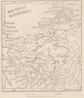 Borneo, 1907 Carta Geografica Epoca, Vintage Map - Cartes Géographiques