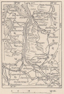 Germania, Brema E Dintorni, 1907 Carta Geografica Epoca, Vintage Map - Cartes Géographiques