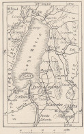 Zambia, Kazembe E Dintorni, 1907 Carta Geografica Epoca, Vintage Map - Cartes Géographiques