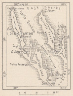 Australia, Isola Di Dirk Hartog, 1907 Carta Geografica Epoca, Vintage Map - Geographische Kaarten