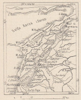 Turchia, Stretto Dei Dardanelli, 1907 Carta Geografica Epoca, Vintage Map - Geographical Maps