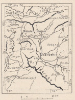 Turchia, Diyarbakır E Dintorni, 1907 Carta Geografica Epoca, Vintage Map - Geographical Maps