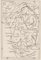 Angola, Cabinda E Dintorni, 1907 Carta Geografica Epoca, Vintage Map - Cartes Géographiques