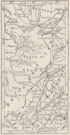 Africa, Bechuanaland, 1907 Carta Geografica Epoca, Vintage Map - Cartes Géographiques