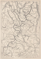 Francia, Cavenne, 1907 Carta Geografica Epoca, Vintage Map - Mapas Geográficas