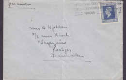 Netherlands Par Avion Slogan Flamme 'Postgironummer' UTRECHT STATION 1946 Cover Brief Lettre 12½c. Wilhelmina (2 Scans) - Briefe U. Dokumente