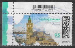 BRD 2024 , Landungsbrücken - Nassklebend - Gestempelt / Fine Used / (o) - Gebraucht