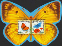 2014 1058 Azerbaijan Butterflies MNH - Azerbaïjan