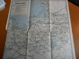 Landkarte Ostpreußen Fahrten Durch Ost- Und Westpreußen - Geographische Kaarten