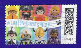 BRD 2024 , 50 Jahre PLAYMOBIL - Selbstklebend / Self-adhesive - Gestempelt / Fine Used / (o) - Used Stamps