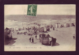 62 - LE PORTEL - LA DESCENTE DE LA PLAGE - BATEAUX - ANIMÉE -  - Le Portel