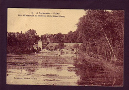 61 - FLERS - VUE D'ENSEMBLE DU CHATEAU ET DU GRAND ETANG - ANIMÉE -  - Flers