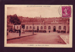 47 - AGEN - LA GARE ET LE COTEAU - AUTOMOBILE - ANIMÉE -  - Agen