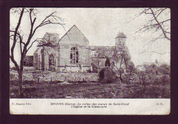 51 - GUERRE 14/18 - REUVES - L'ÉGLISE - AU MILIEU DES MARAIS DE SAINT-GOND -  - Altri & Non Classificati