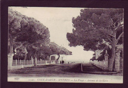 83 - HYERES - LA PLAGE - AVENUE DE LA GARE - ANIMÉE -  - Hyeres