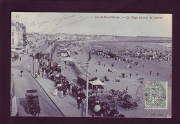 85 - SABLES D'OLONNE  - LA PLAGE UN JOUR DE COURSES - ATTELAGE - ANIMÉE -  - Sables D'Olonne